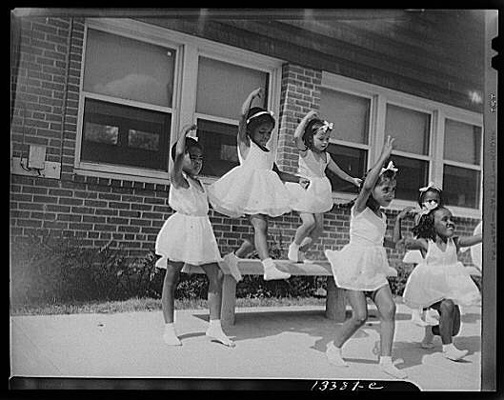 Anacostia, D.C. Frederick Douglass housing project. A dance group.